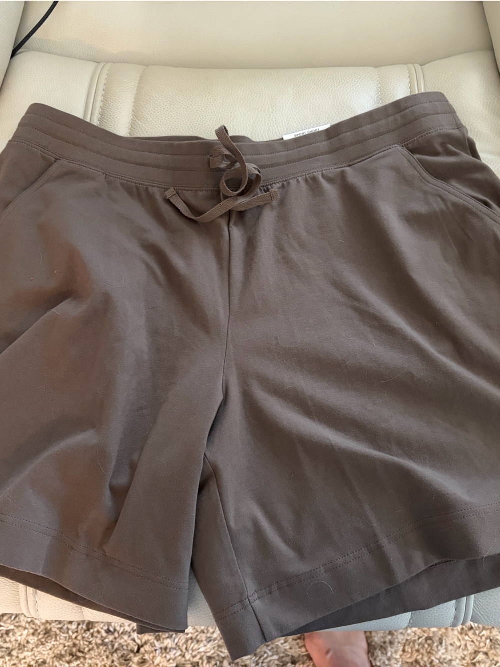 NWT Karen Scott Sport Army Green Drawstring Shorts